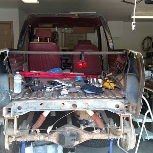 Dovetail of both side tacked in