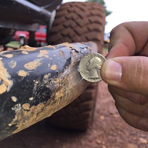 Caved in DOM on a pivot turn!