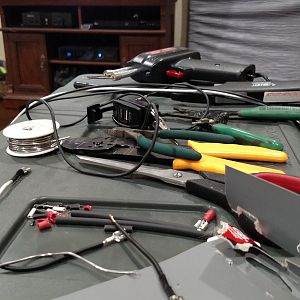 Wire prep for switch panel install