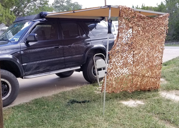 3rd gen 4Runner with CVT Awning open