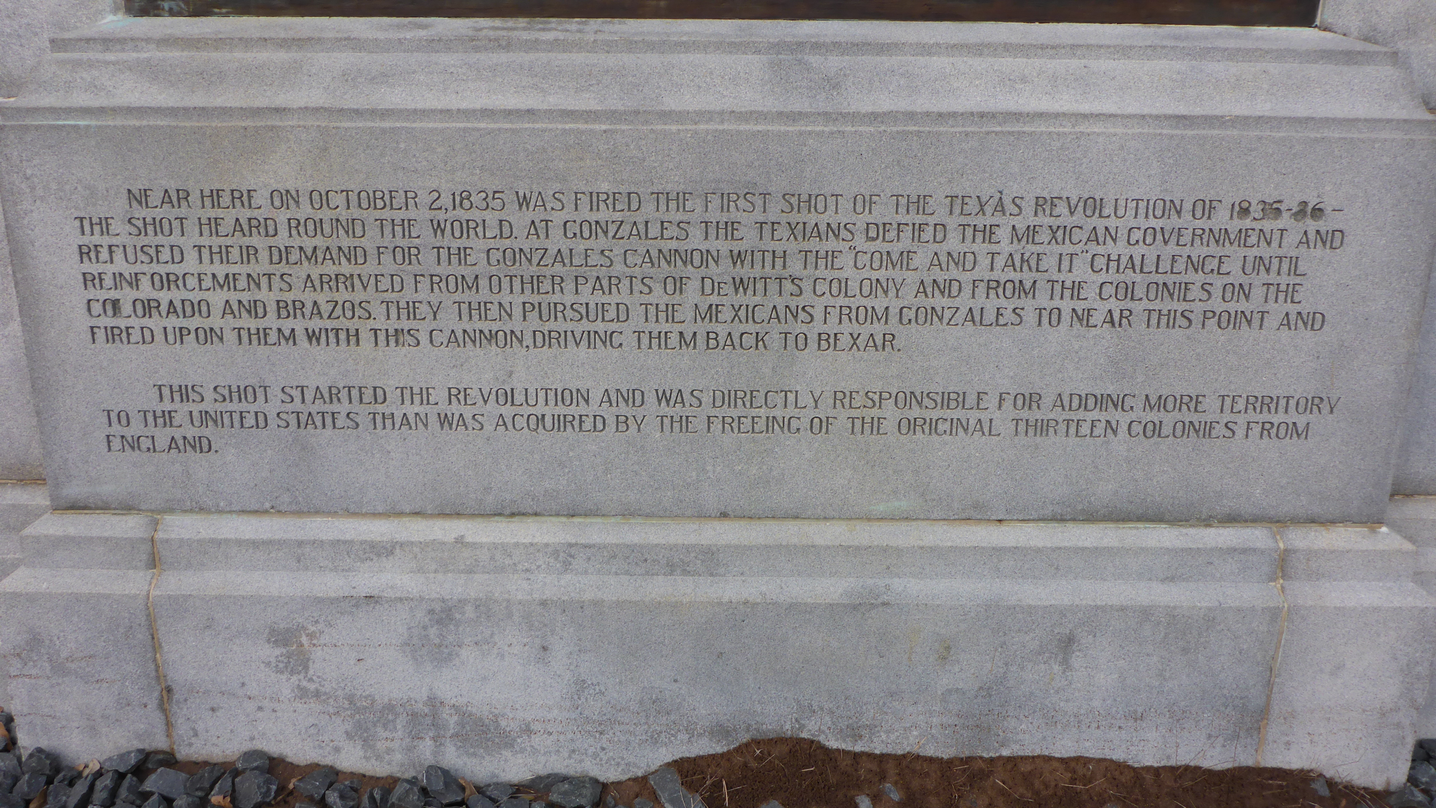 At location, is found West of Gonzalez, closer to Cost, texas