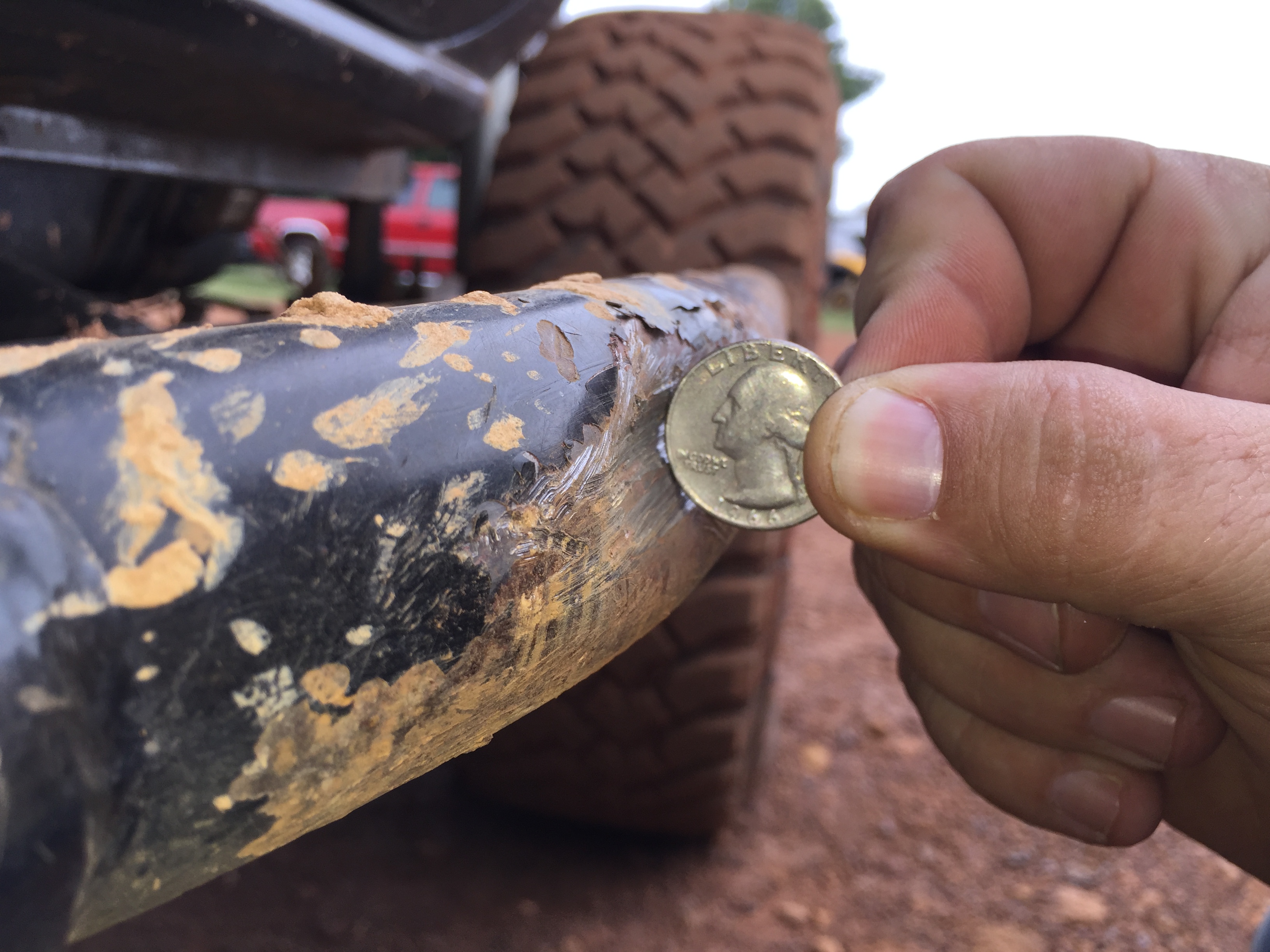 Caved in DOM on a pivot turn!