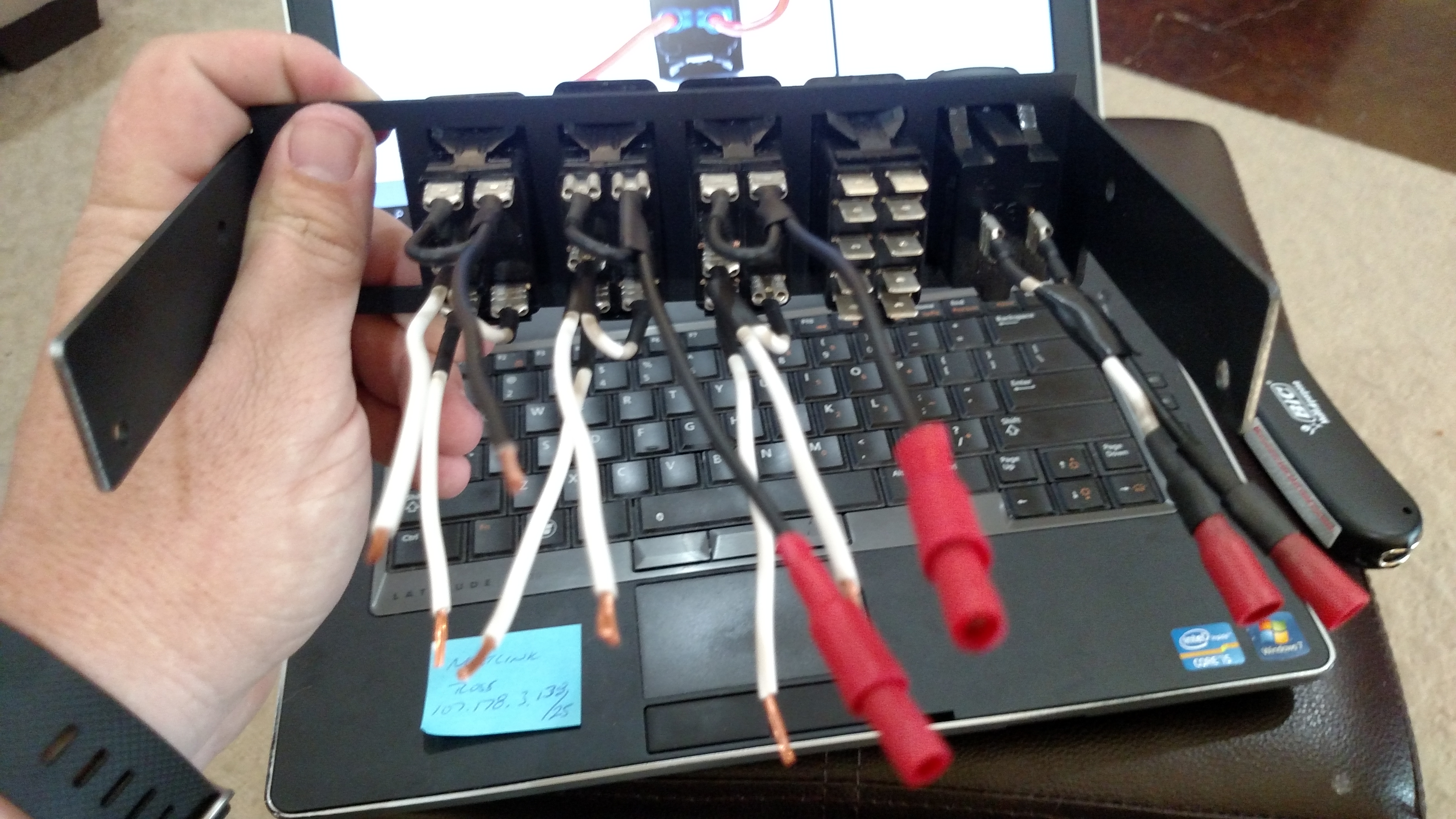 Switch panel wire prep