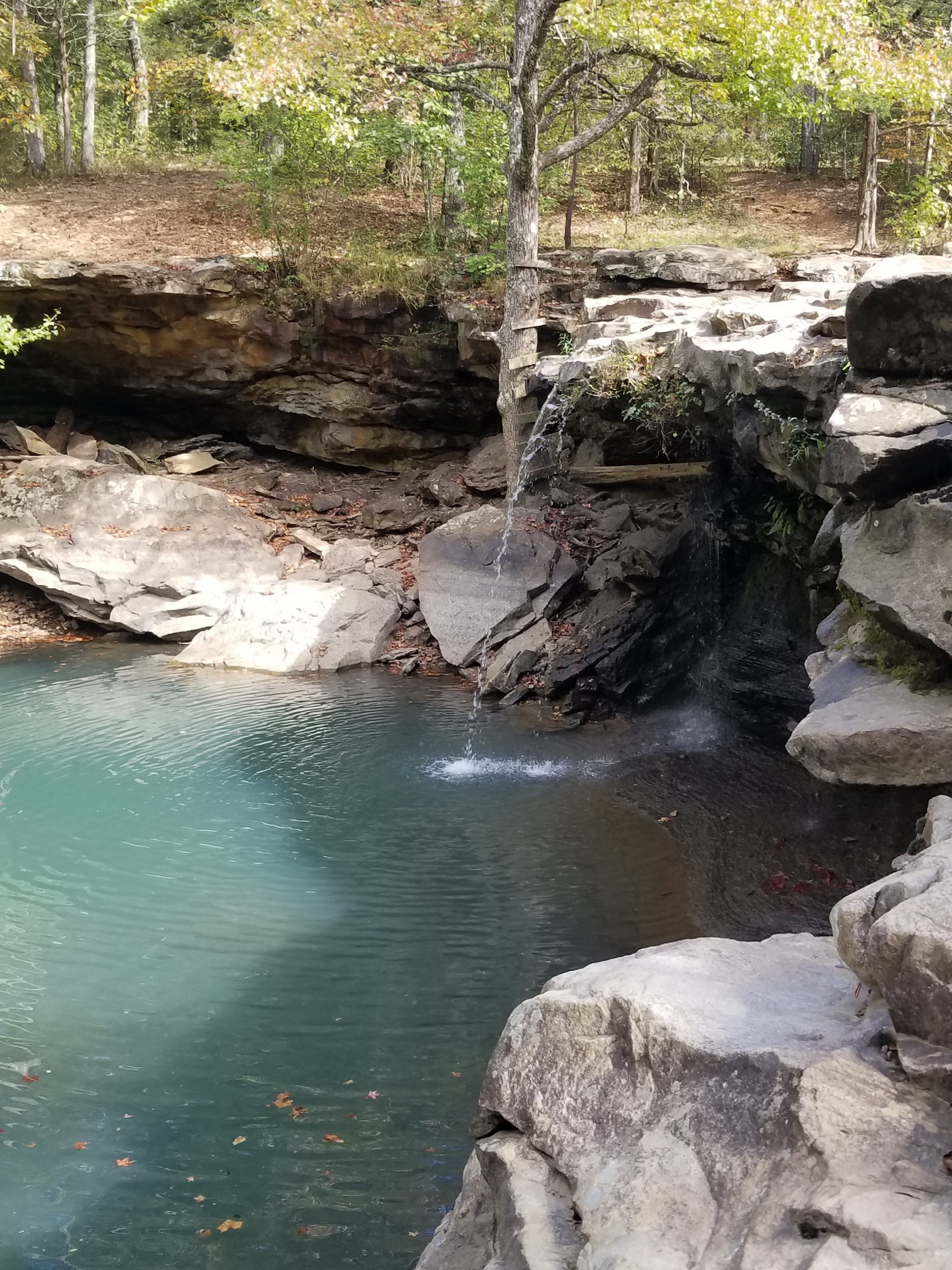 Waterfall along the route