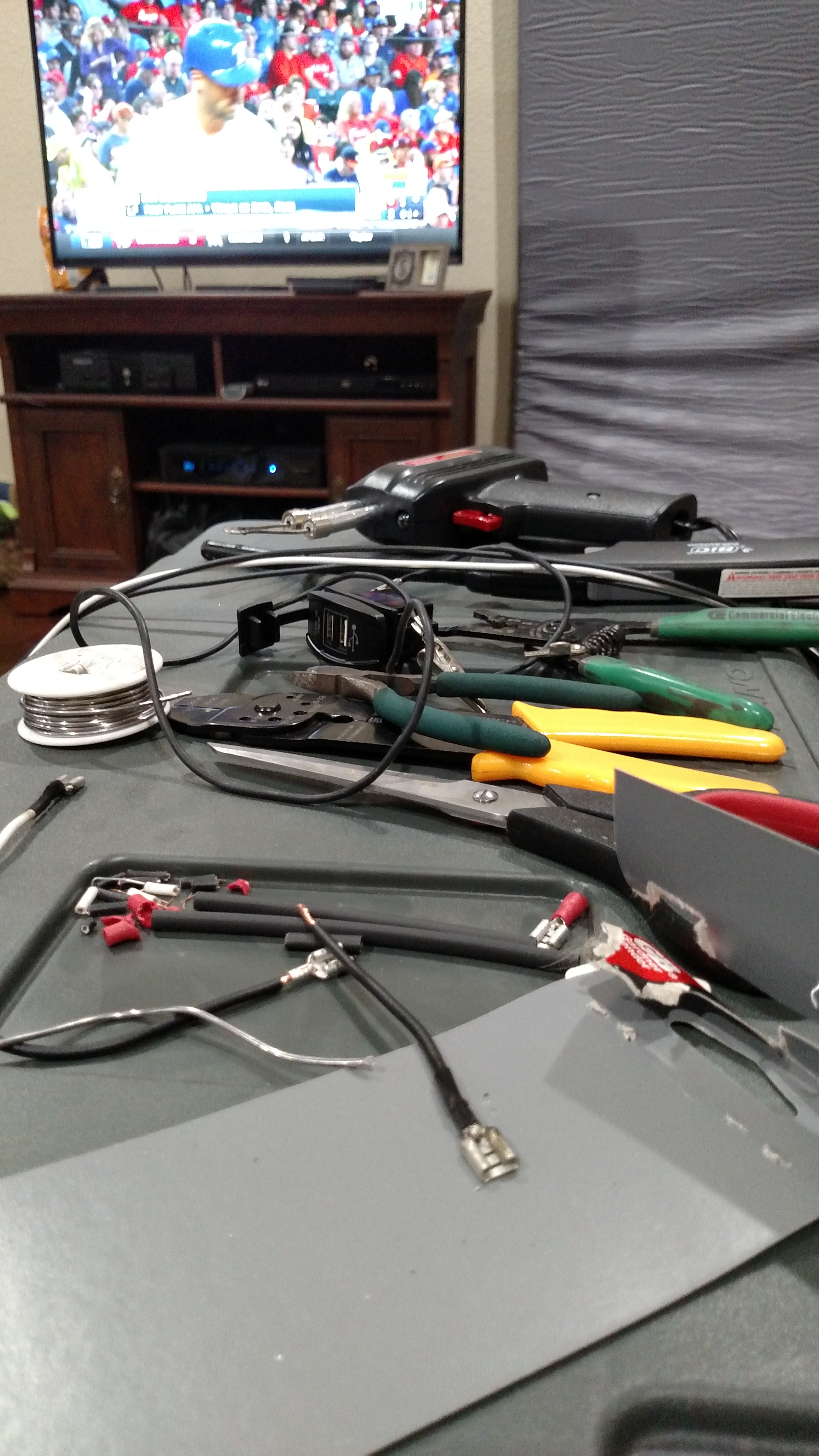 Wire prep for switch panel install